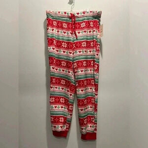 Secret Treasures Women's Fleece Pajama Pants Snowflake Multicolor